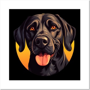 Black labrador Posters and Art